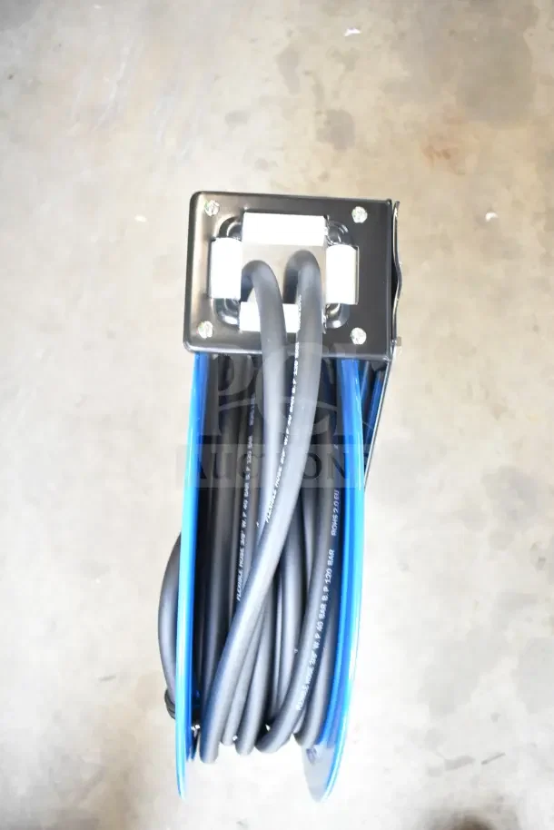 BRAND NEW CP3688 Cyclone Pneumatic 50 Ft. X 3/8 In. Retractable Air Hose Reel, scratch and dent condition.