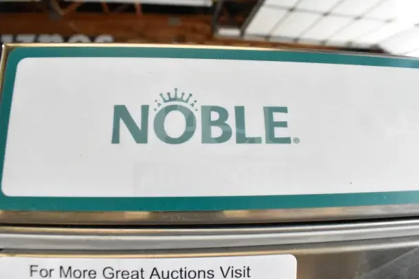 Noble Commercial Undercounter Dishwasher with logo visible. Brand new with scratch and dent condition.