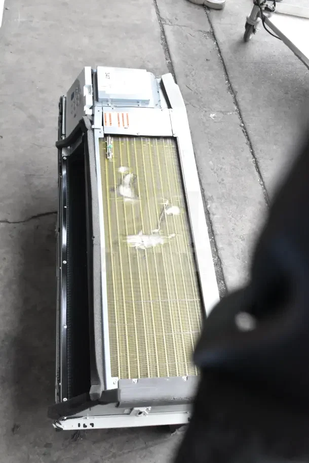 Friedrich ZoneAire PTAC Air Conditioner with Heat Pump, 12,000 BTU, 208/230V, 1 Phase. New condition, visible control panel.