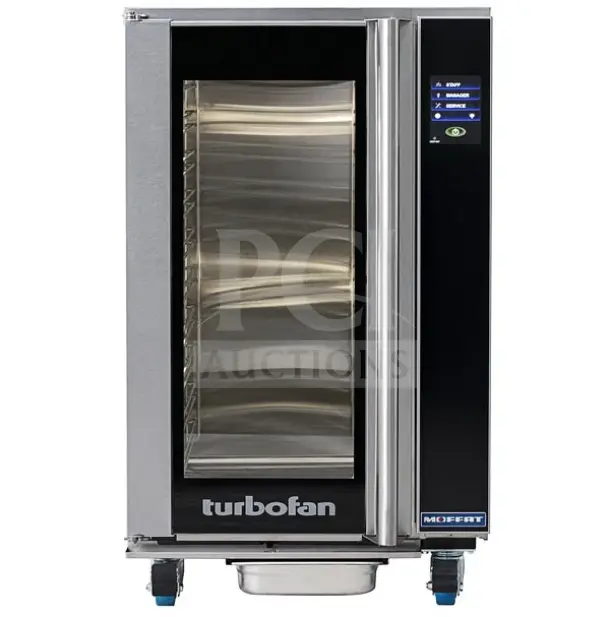 BRAND NEW Moffat Turbofan EHT10-P-L 10 Tray Electric Holding Cabinet with touch screen controls, 208V, 1 phase.