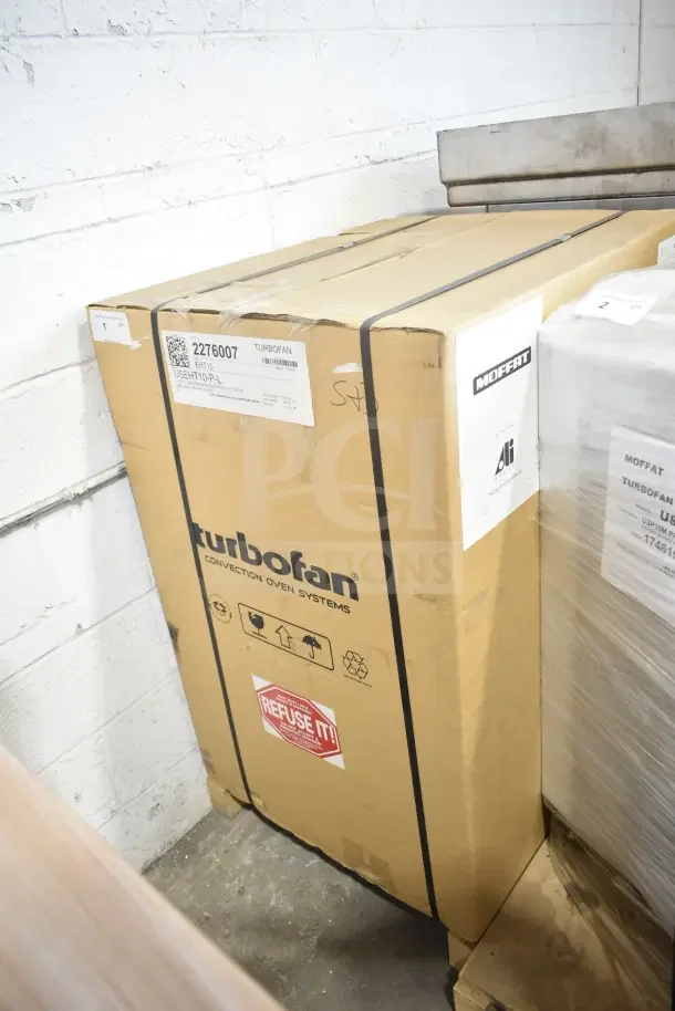 Brand new Moffat Turbofan EHT10-P-L holding cabinet, 10-tray capacity, electric, with touch screen controls, 208V, 1 phase.