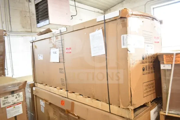 Boxed Hoshizaki BB95-G-S back bar refrigerator merchandiser, 3 glass doors, 115V, new with scratch and dent.
