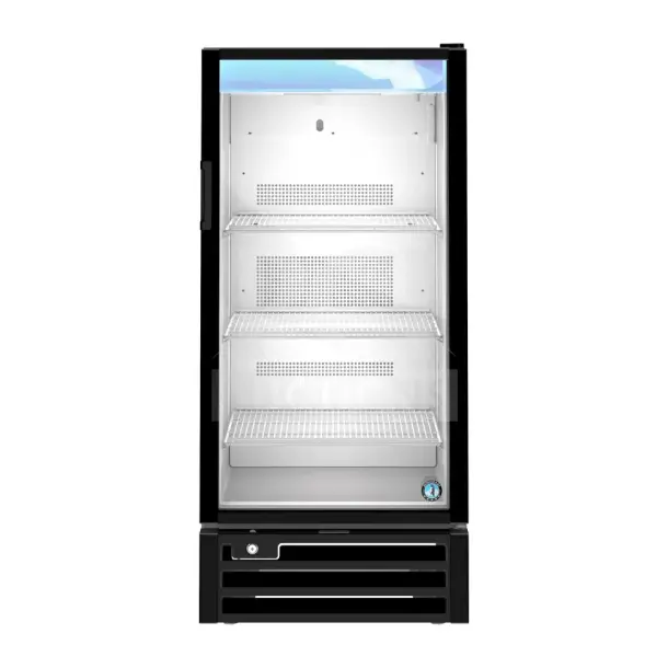 2022 Hoshizaki RM-10-HC 25" glass door merchandiser, 115V, 1 Phase, new with minor scratches, three adjustable shelves.