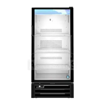 2022 Hoshizaki RM-10-HC 25" glass door merchandiser, 115V, 1 Phase, new with minor scratches, three adjustable shelves.