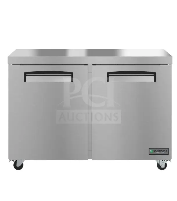 2022 Hoshizaki EUF48A undercounter freezer, two-section, scratch and dent, brand new, 115V, 1 phase.