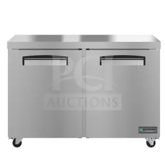 2022 Hoshizaki EUF48A undercounter freezer, two-section, scratch and dent, brand new, 115V, 1 phase.