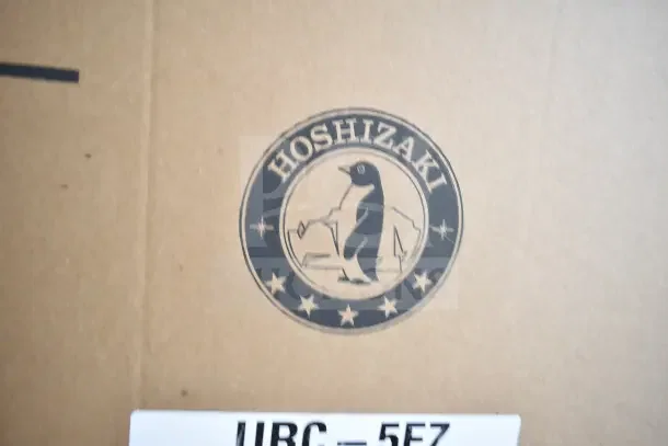 Brand new 2026 Hoshizaki URC-5FZ air cooled remote ice machine compressor box. Features 115 volts, 1 phase; logo visible.
