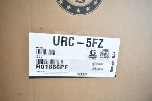 BRAND NEW 2026 Hoshizaki URC-5FZ Ice Machine Compressor, air cooled, 115V, 1 phase, with box label displaying model and serial.