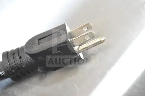 Close-up of a power plug for the Federal CGR3652 Commercial Deli Display Case, 120 Volts, 1 Phase.
