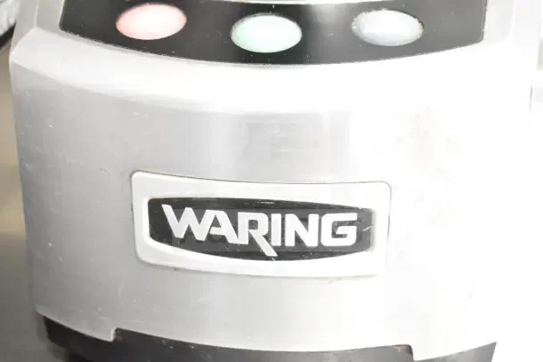 Waring Countertop Food Processor, 120V, 1 Phase, branded logo visible, in used condition.