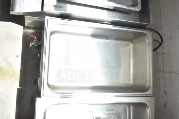 Alfa FW9000 commercial countertop food warmer, stainless steel, 120 volts, 1 phase, excellent condition.