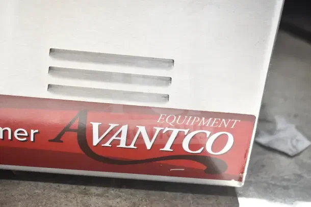 Avantco 177W50 Commercial Food Warmer, 120V, 1 Phase, with logo and vent details, in good condition.