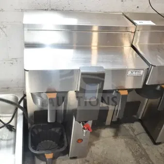 Fetco CBS-2132-XTS Commercial Double Coffee Machine, stainless steel, touchscreen, 200-240V, 1 phase, good condition.