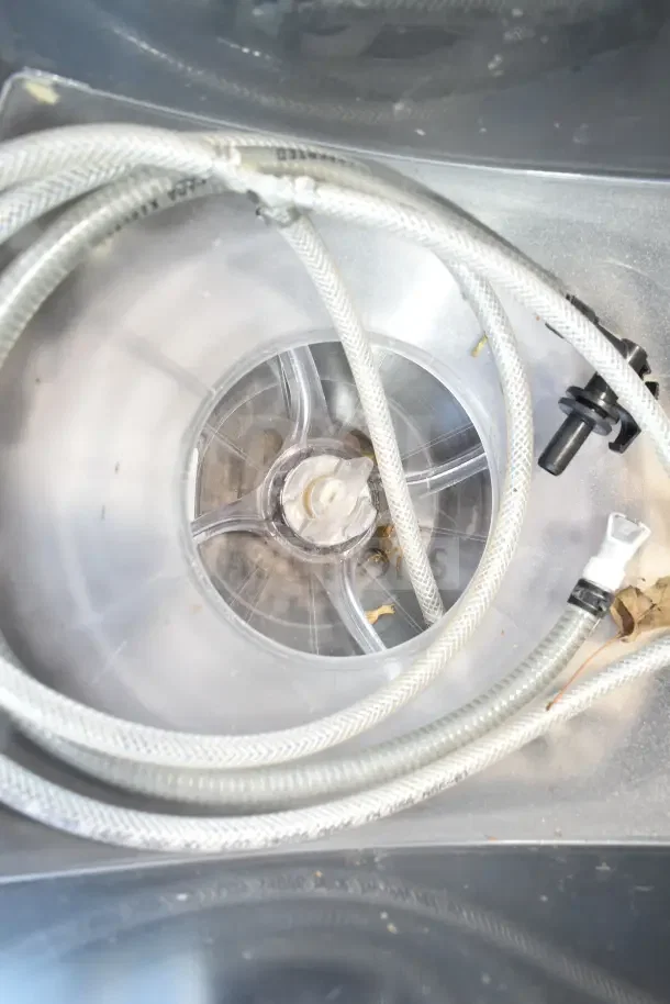 Taylor X83684-12 commercial frozen drink mixing machine, visible internal components, 115 volts, 1 phase, fair condition.