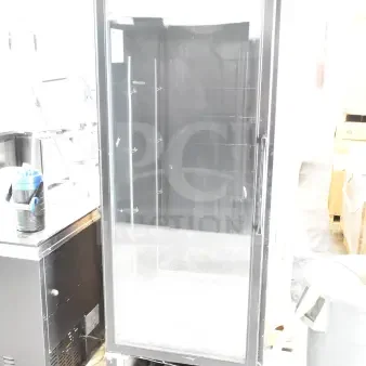 Master-Bilt IM-23GB commercial single door reach-in freezer merchandiser, voltage 115/208-230, 1 phase, used condition.