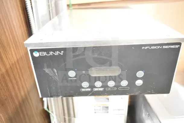 2019 Bunn IC3-DBC 45100.0100 commercial iced tea machine, black and silver, visible controls, 120V, 1 phase.