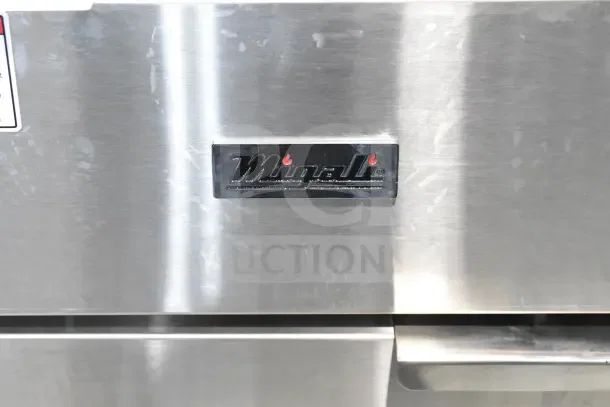 Migali C-F50-LP commercial propane fryer, 120,000 BTU, brand new with minor scratches. Serial: C-F50-LPUSB2CPBU001.