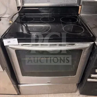 Maytag Stainless Steel Freestanding Electric Range with Smooth Glass Cooktop