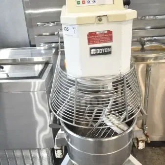 Doyon BTF040 Commercial Floor Style Planetary Dough Mixer w/ Mixing Bowl, Bowl Guard, Whisk and Paddle Attachments. 208-240 Volts, 1 Phase.