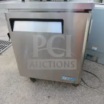 One Stainless Steel Turbo Air M3 One Door Undercounter Refrigerator With 1 Rack On Casters. Model# MUR28. 115 Volt. 28X30X36.5. $2450.53.