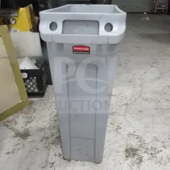 One Rubbermaid Slim Jim Trash Can.