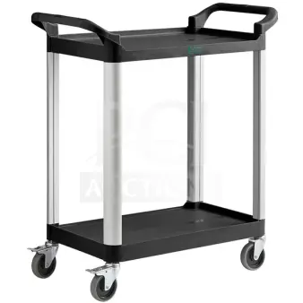 Brand New! Choice Beige Small 24 By 16 Double Shelf Bus Cart!