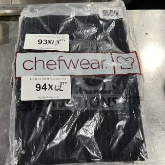 (x13) BRAND NEW! Chefwear Commercial Pinstripe 1SZ Chef Pants / Apparel! Model: CW1620! 13X Your Bid!!