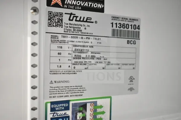 2026 True Tsci-600r-g-ph Commercial Single | #0050