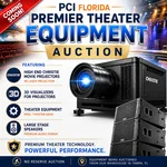 COMING SOON! Theater Auction! CHRISTIE DLP Cinema Projectors, CE+S Projector Stands, CaptiView Equipment, Master Image 3D Screens, QSC 400W Loud Speakers! This is an Auction of a lifetime!